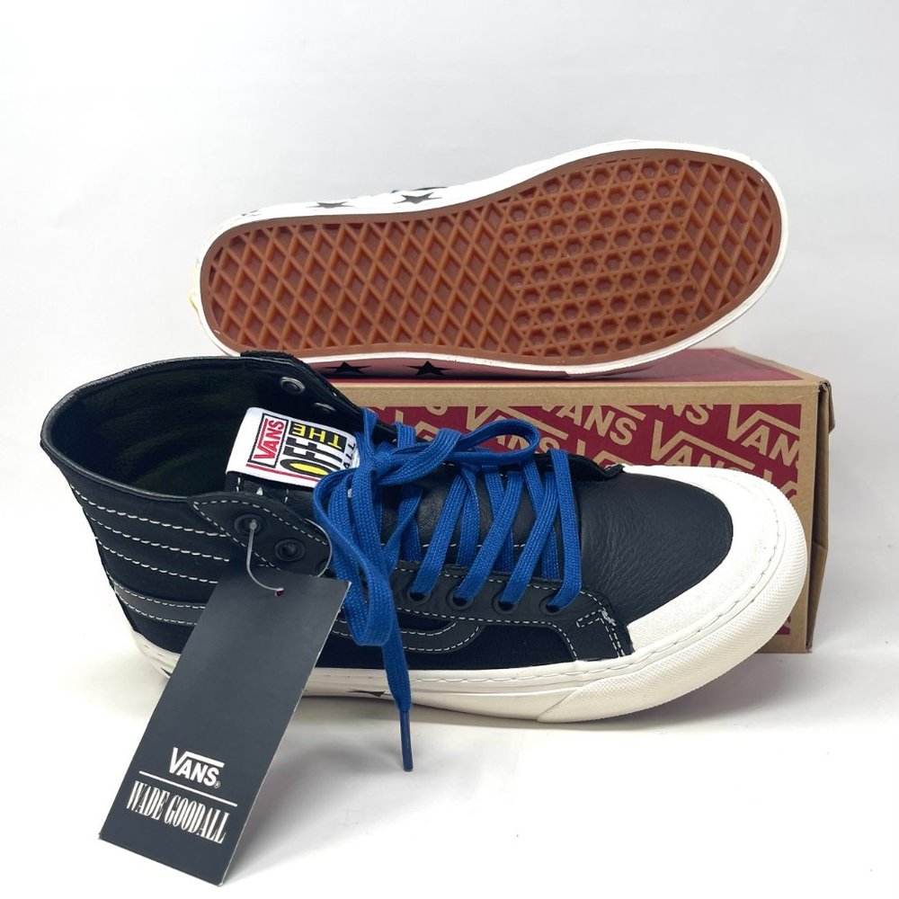 Vans Sk8 Hi 138 Decon Canvas Leather Black Skateboarding Women's S VN0A3MV16BD - Picture 2 of 11